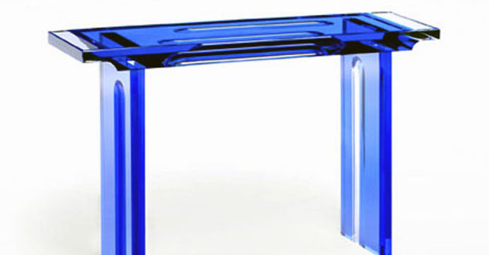 Console en Altuglas 'Deepblue' Console en Altuglas 'Deepblue'