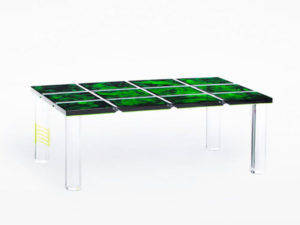 Lucite Coffee Table 'Evergreen' Poledrica