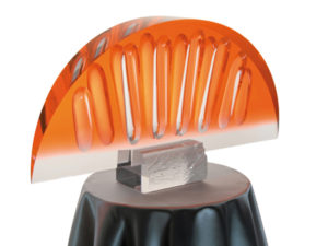 Acrylic Sculpture'The Slice' by Marco Pettinari