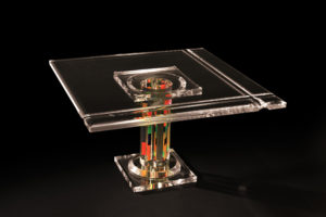 Coffe table in méthacrylate by Poliedrica