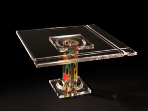 Coffe table in méthacrylate by Poliedrica
