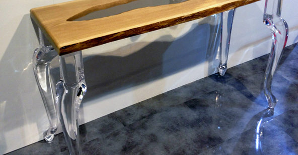 Console in metacrilato e legno Laguna Console in metacrilato e legno Laguna