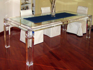 Acrylic Dinner Table 'Afrodite' Poliedrica