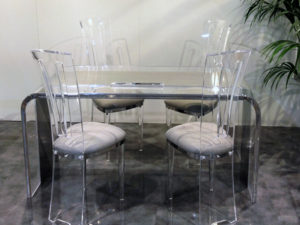Desk in luciteand wood Tiblisi