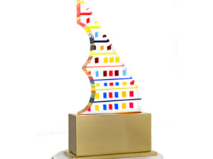 Lampada in methacrylate Pixel by Poliedrica