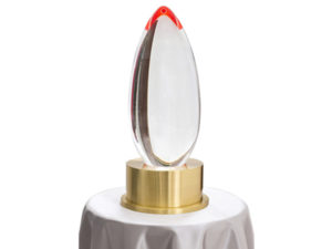 Lucite lamp by poliedrica