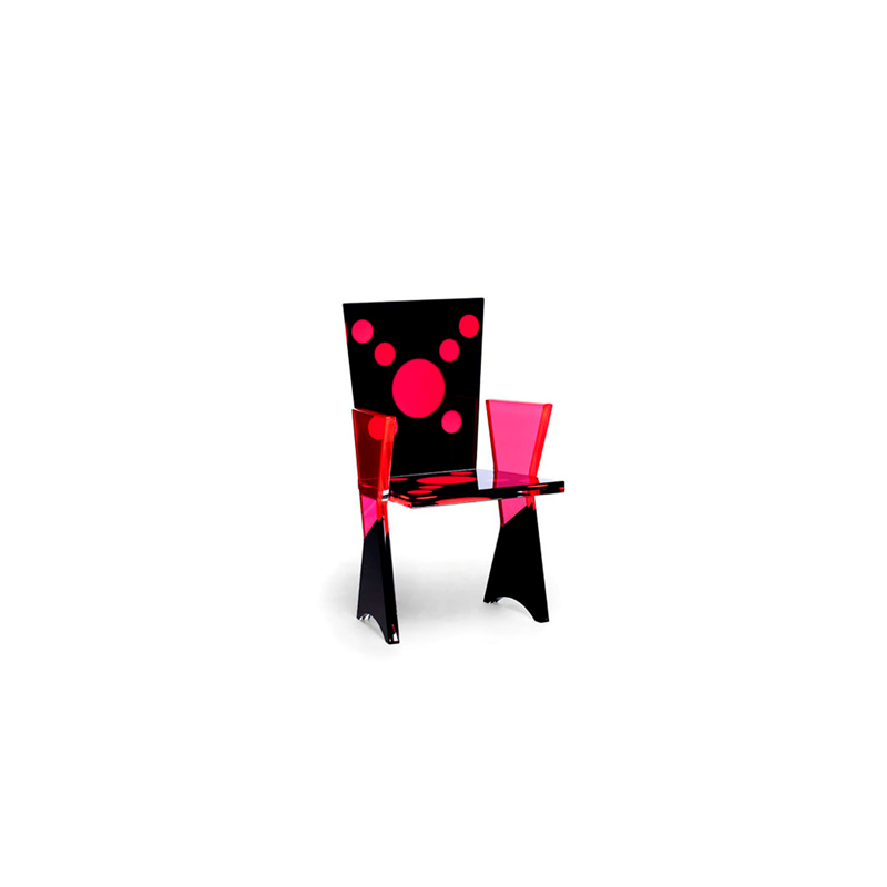 Acrylic chair 'Coccinella' THN