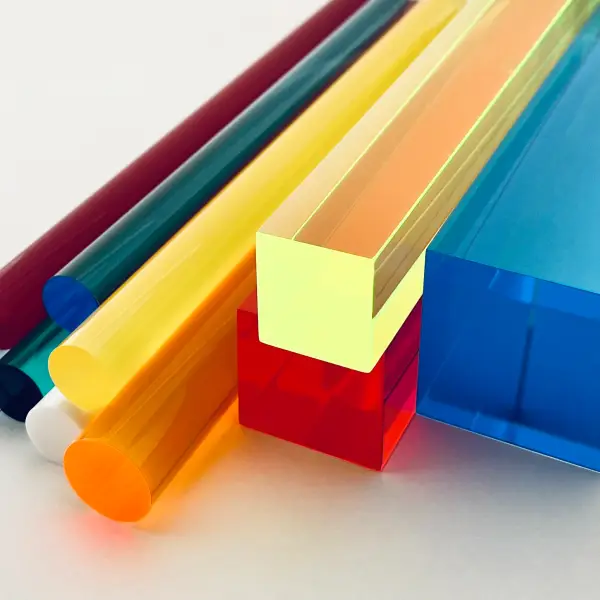 Colored methacrylate bars
