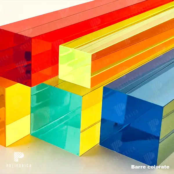 Coloured methacrylate bars