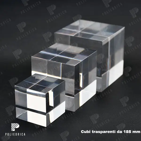 185mm methacrylate cubes
