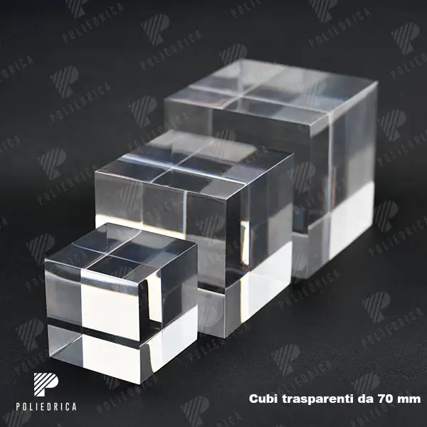 70mm methacrylate cubes
